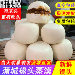 陕西蒲城特产椽头馍老酵面手工蒸馍馒头面食早餐速食小吃北方馍馍
