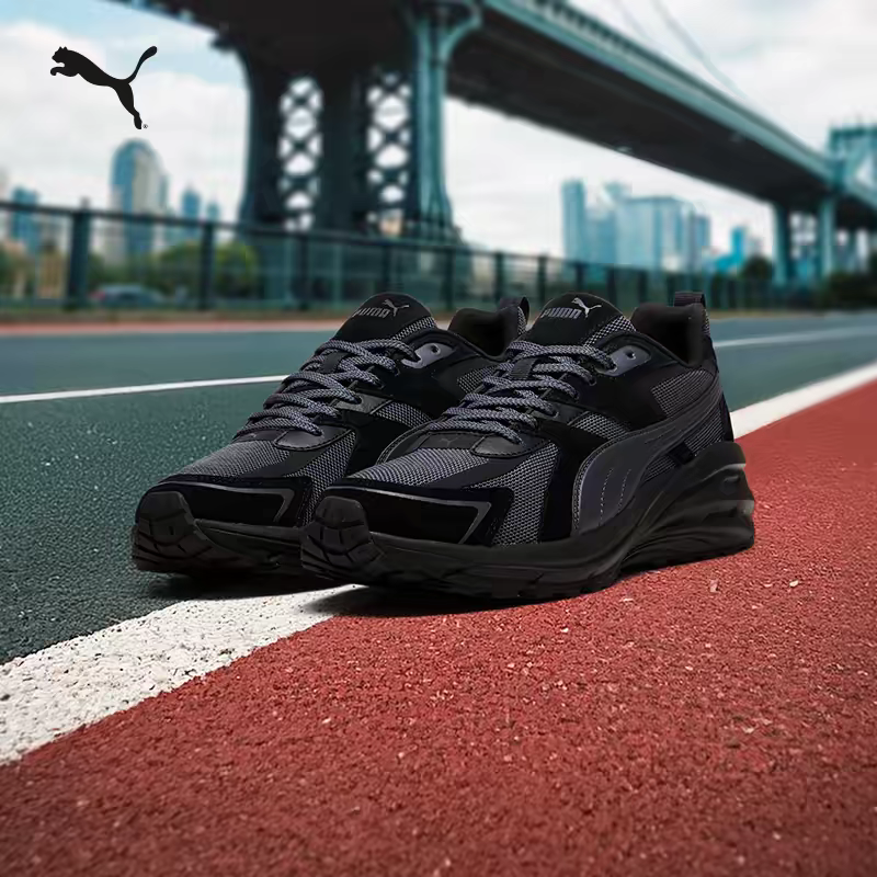 PUMA彪马缓震复古黑色运动休闲鞋新款冬季慢跑鞋HYPNOTIC395295