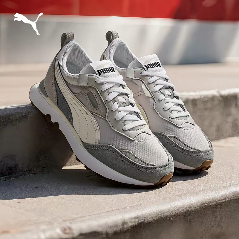 PUMA彪马复古跑鞋透气轻便百搭舒适慢跑鞋男女休闲鞋RIDER 387672
