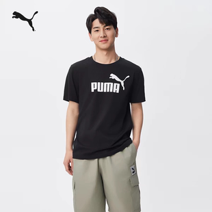 夏季 运动上衣688958 复古休闲T恤男女新款 PUMA彪马纯棉简约短袖