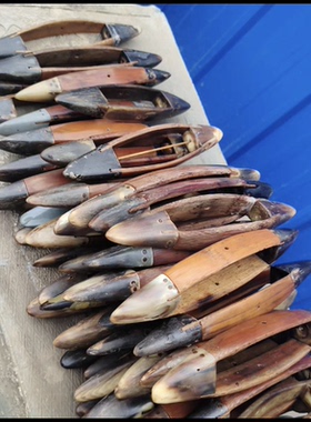 老式牛角梭子织布机配件民俗老物件怀旧复古传统工艺收藏装饰摆件