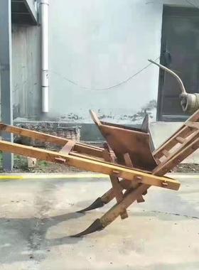 老旧民俗摆件农耕工具