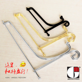 铁艺盘子支架普洱茶饼托相框圆盘摆盘工艺装 饰品证书钟表架子摆师