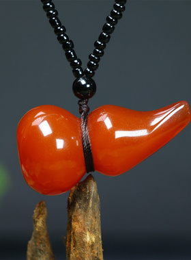 红玛瑙葫芦福禄挂件男女士玉髓