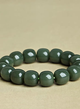 和田玉手链手串男女士青玉单圈