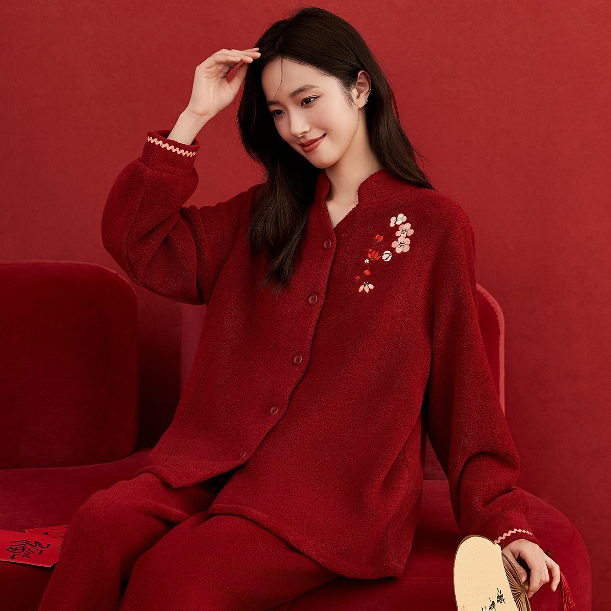 顶瓜瓜女士睡衣套装家居服