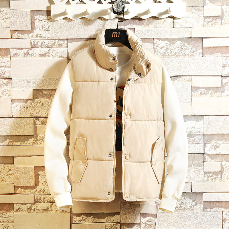 Fall winter 2020 new vest stand collar leisure trend down cotton vest thickened warm vest for men