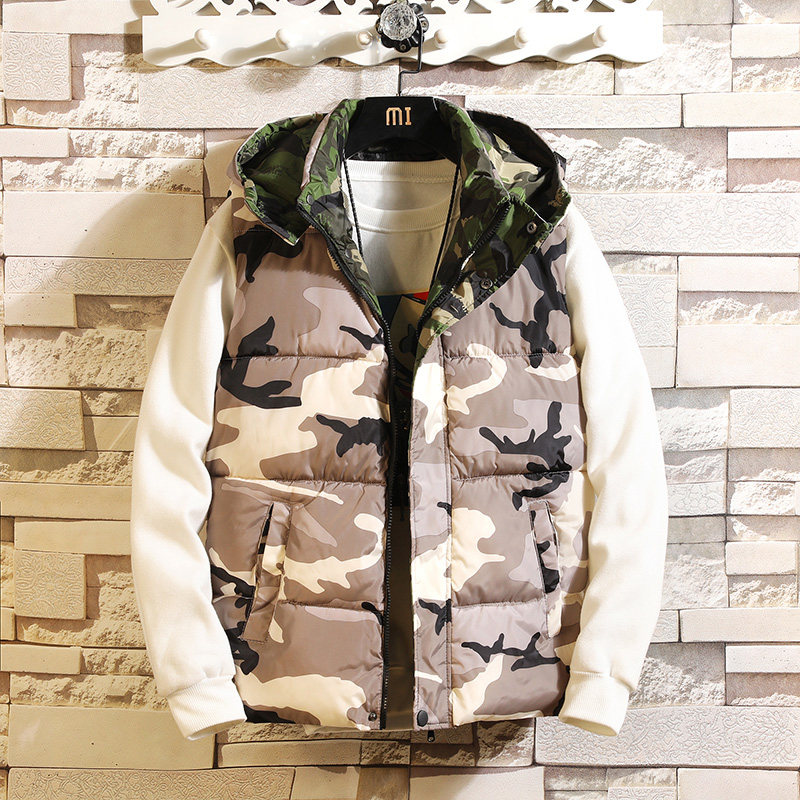 3 autumn winter 2020 new vest men's down cotton vest thickened vest top sleeveless coat mj08p40