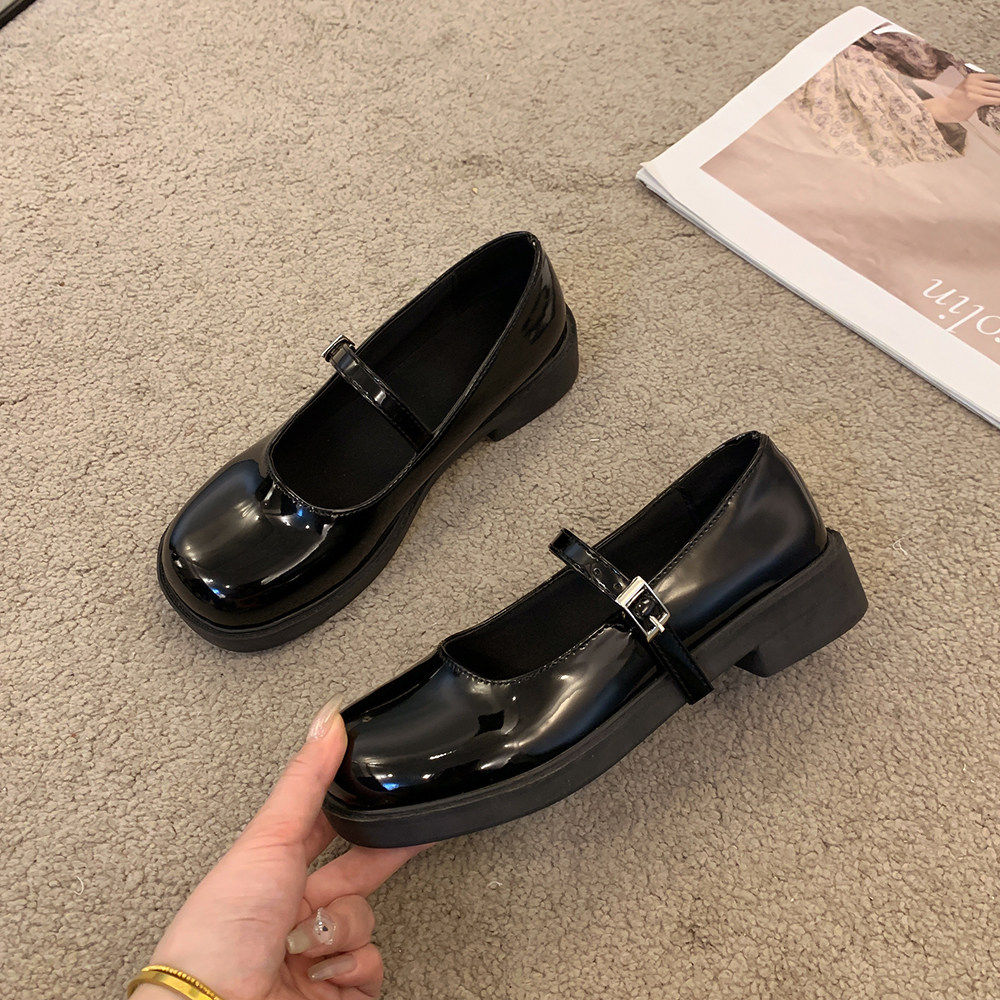 thumbnail for Retro strap Mary Jane shoes flat 2026 spring and autumn new versatile single shoes women's shoes JK small leather shoes