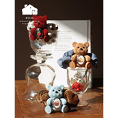 REhi 小熊宝贝发圈 原创立体小熊弹力发绳马尾丸子头发饰大肠发绳