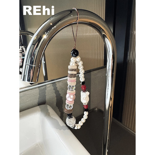 REhi树脂仿珍珠链挂绳手机链