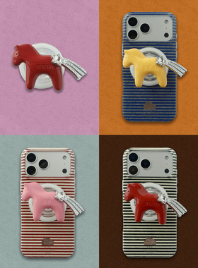 REHi「星光小马」磁吸手机壳 立体小马镶嵌五金 iPhone适用17/16保护套高级感小众新年马年