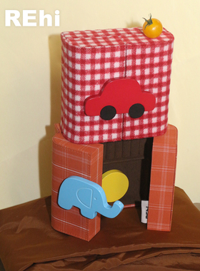 REhi 开门首饰盒 磁吸多功能首饰盒耳环项链收纳绒布大容量收纳盒