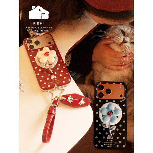 REHi「瓢虫花花」磁吸手机壳