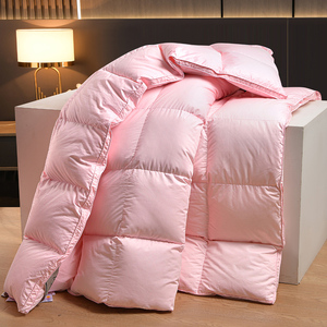 29清仓款A类全棉羽绒被95白鹅绒加厚冬被双人结婚春秋被子鹅绒被