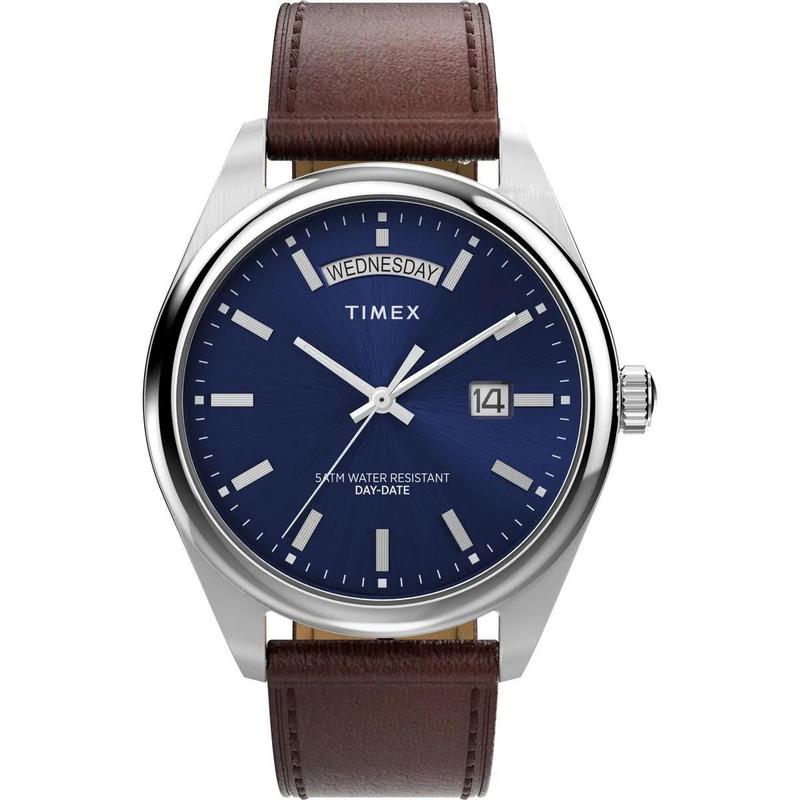 Timex/天美时中性腕表石英机械绿盘皮带防溅mm日常佩戴