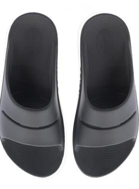 代购Oofos运动拖鞋中性减震支撑透气缓震黑色轻便简约舒适户外休