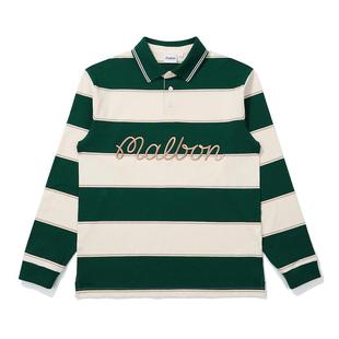 MALBON 透气舒适日常穿搭简约风格 GOLF男士 Polo衫 长袖 代购