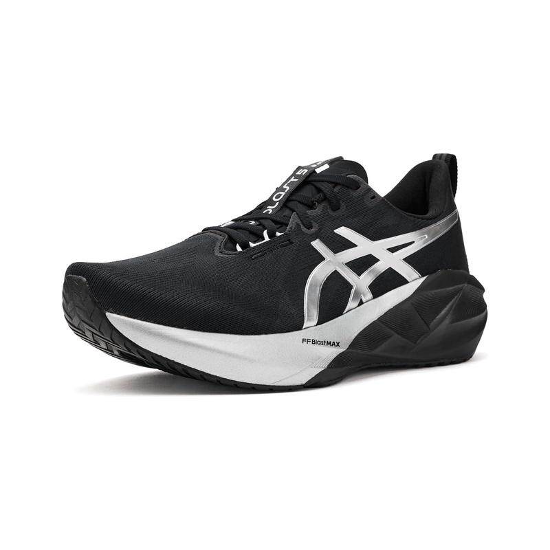 代购Asics亚瑟士男士跑步鞋缓震透气轻量运动鞋黑色织物鞋面