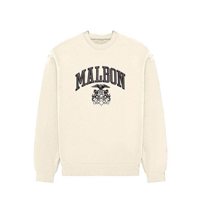 代购MALBON GOLF男士卫衣保暖舒适日常穿着百搭米白色长袖圆领,运动/瑜伽/健身/球迷用品,高尔夫上装,淘宝优惠券,粉丝福利购,淘宝优惠卷