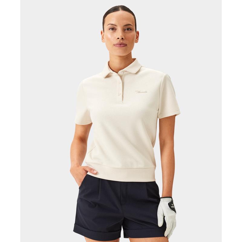 代购MACADE女高尔夫服装透气运动T恤速干休闲上衣高尔夫球场日常