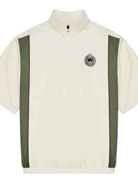 代购MALBON GOLF男士运动夹克防风透气速干宽松版型米白色