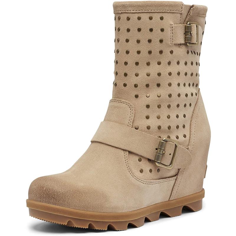 代购SOREL户外女靴女保暖防滑舒适缓震绒面材质防水橡胶底冬季日