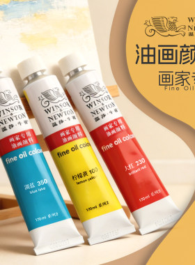 温莎牛顿油画颜料170ml单色大支12色24色36画家专用油画颜料套装