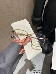 ROMEO罗密欧板材钛复古男女款 多边形镜框近视镜架眼镜全框50268