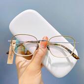 ROMEO罗密欧纯钛商务男女款 圆加厚镜框近视镜架眼镜全框双色R193