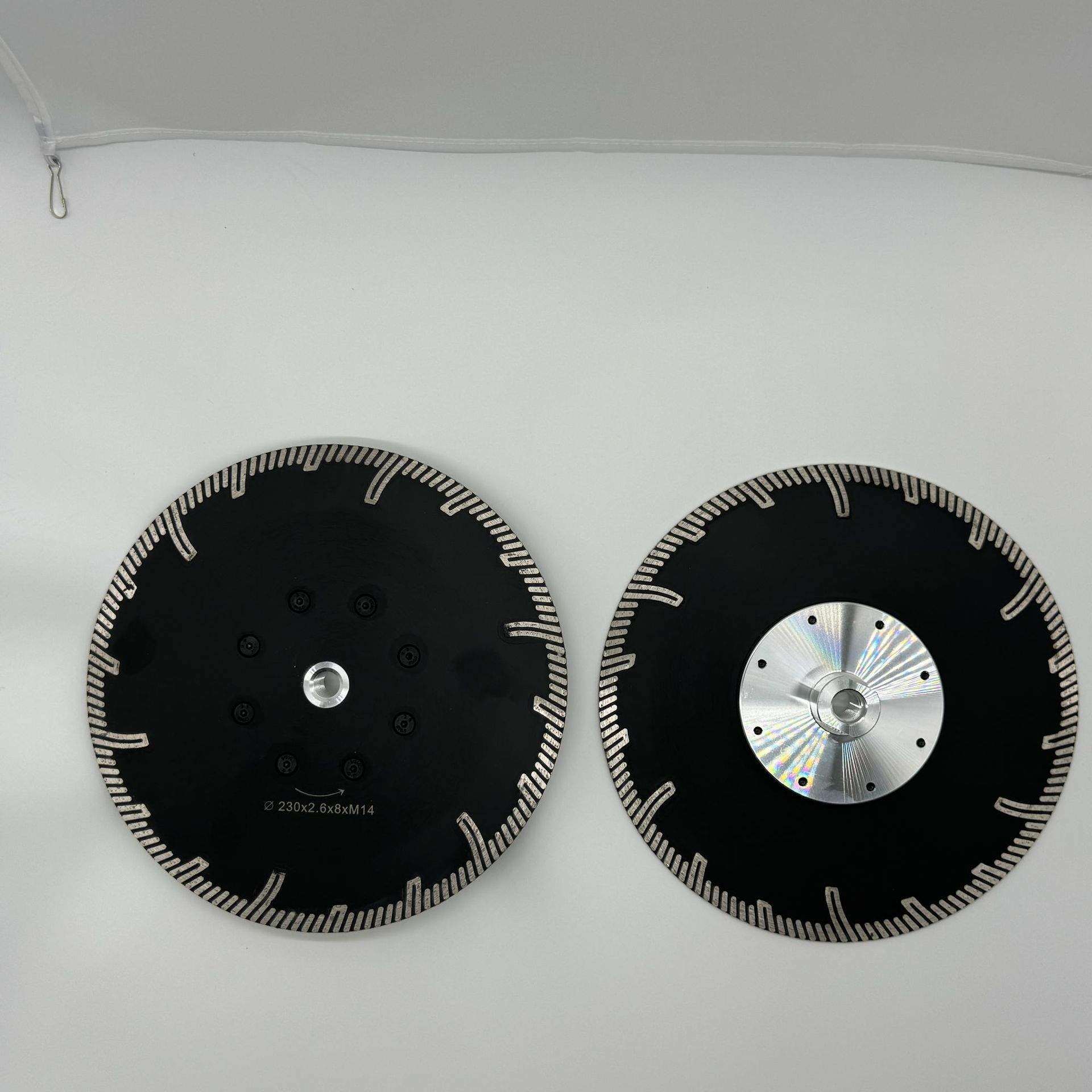 护齿波纹片带法兰盘M14~5/8-11花岗岩切割片石材金刚石锯片