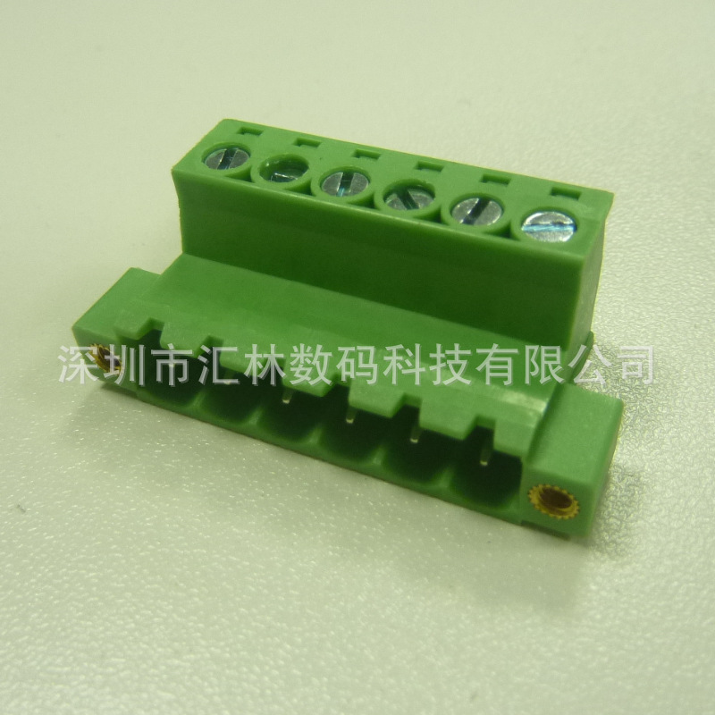 深圳汇林WF762-5.08mm法兰固定线线对接 插拔式接线端子