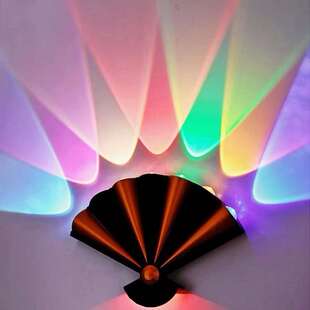 户外扇子壁灯室内庭院灯楼梯过道外墙门厅入户灯别墅led灯具