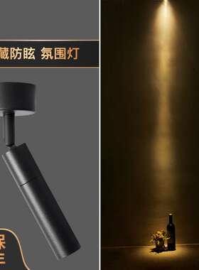 明装小射灯led商用餐饮KTV清吧台背景墙聚焦桌卡座1w3W轨道氛围灯