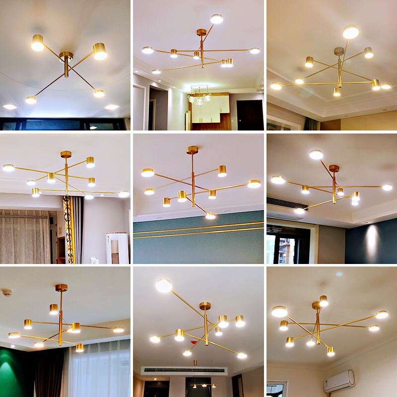 北欧灯具客厅灯现代简约分子灯大气家用餐厅卧室轻奢风格吊灯