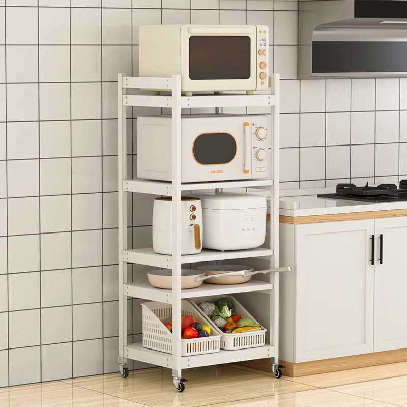 厨房置物架加宽加深50多层落地微波炉架大尺寸蒸烤箱架收纳架