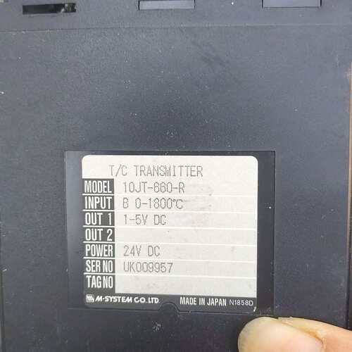 议价M-SYSTEM 10JT-660-R温度变送器，，可维修