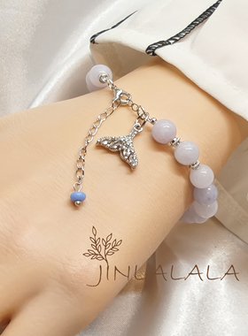 JINLALALA小众设计天然海蓝宝