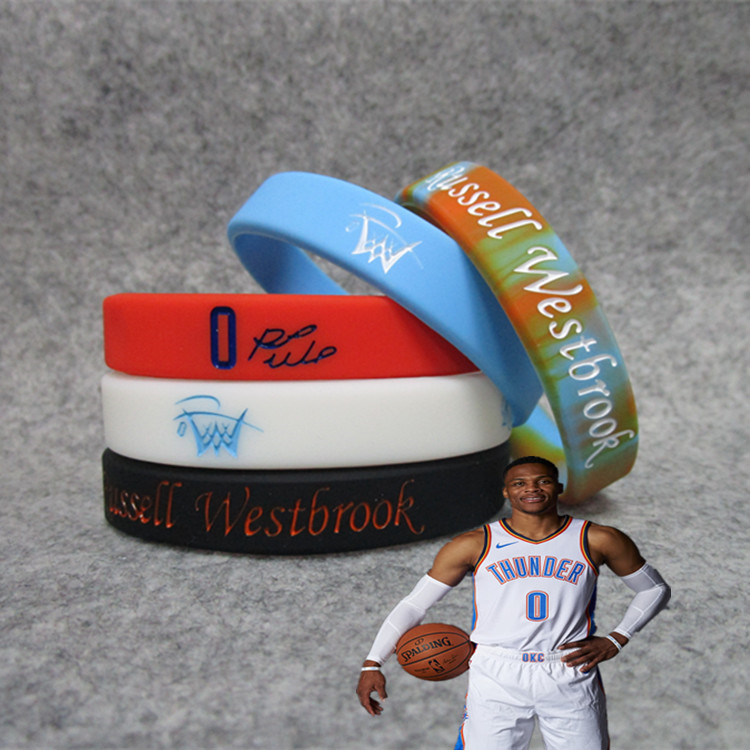 雷霆队0号威少威斯布鲁运动手环