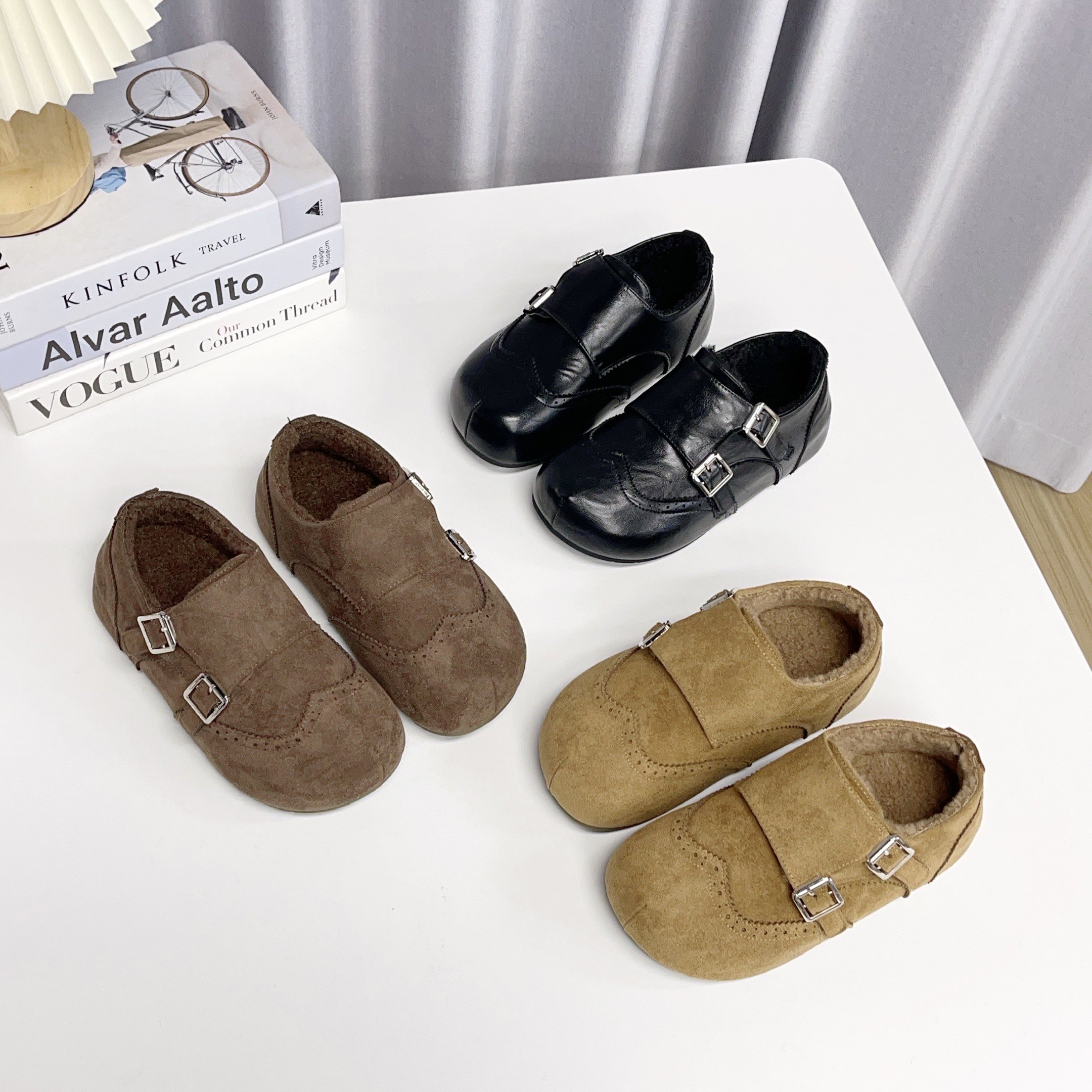 布洛克雕花勃肯鞋女2025冬季新款加绒保暖百搭平底鞋,女鞋,勃肯鞋/软木鞋,淘宝优惠券,粉丝福利购,淘宝优惠卷