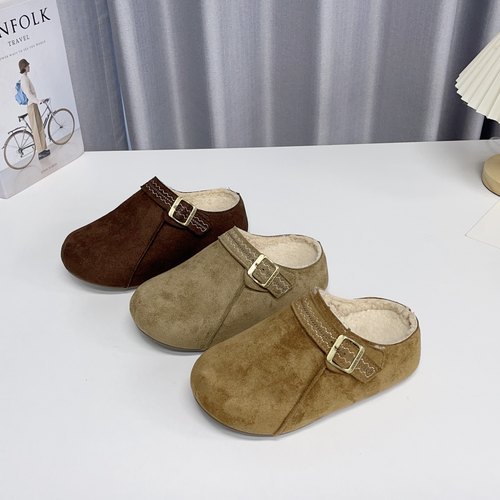 经典百搭加绒勃肯鞋女包头半拖鞋