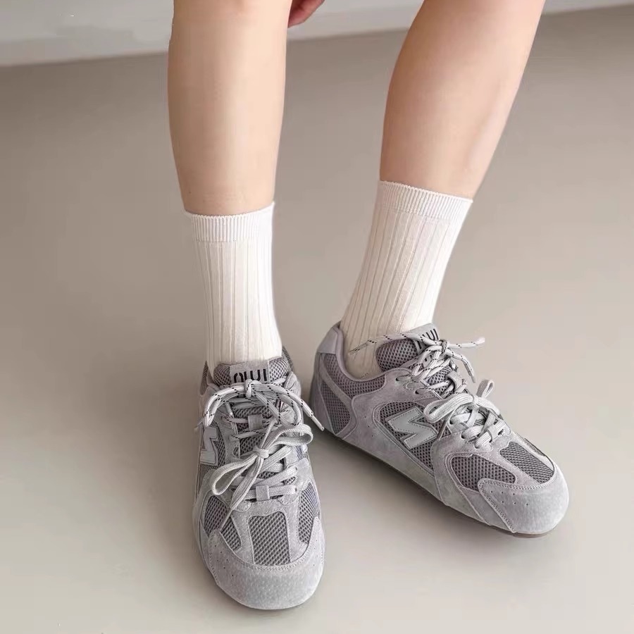 德训鞋女2025夏透气百搭系带