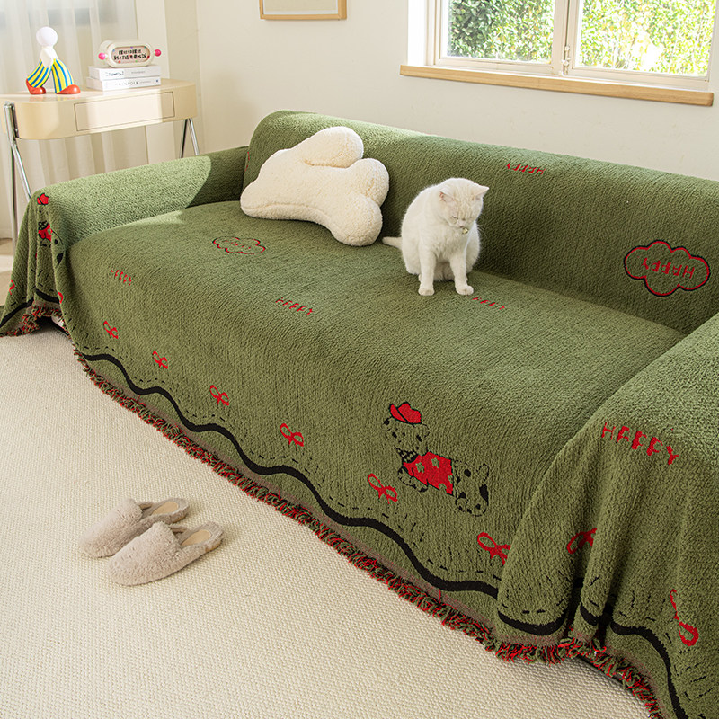 ins卡通沙发巾一整张全盖冬季沙发套罩沙发毯可爱沙发垫沙发盖布,居家布艺,沙发套,淘宝优惠券,粉丝福利购,淘宝优惠卷