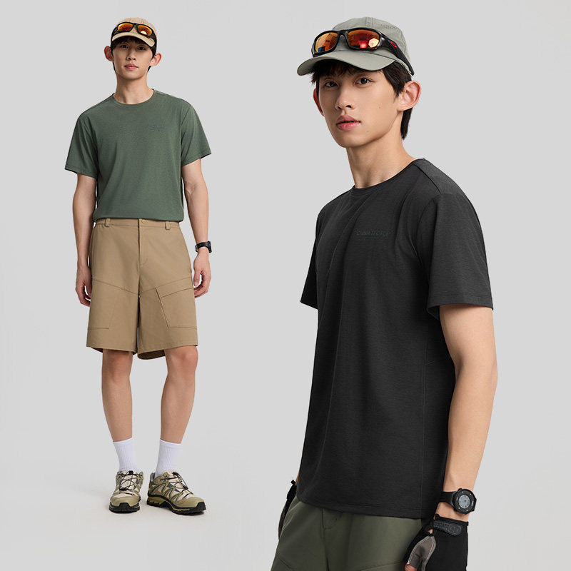 tectop/探拓户外男士吸湿速干运动短袖T恤夏季运动跑步透气健身服