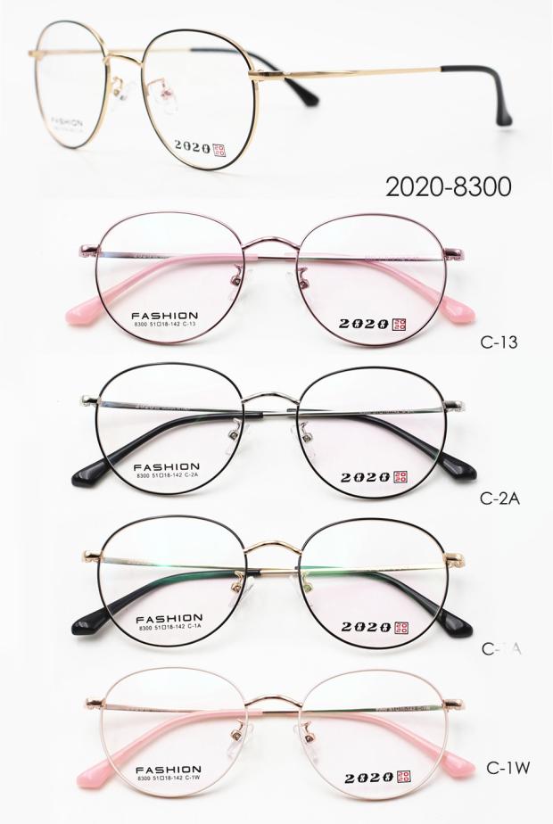 专柜正品2020品牌眼镜钛合金全框近视眼镜镜架复古休闲眼镜 8300