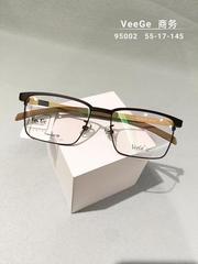 VeeGe纯钛眉毛眼镜V格精品架近视镜全框商务男款时尚轻薄V-95002