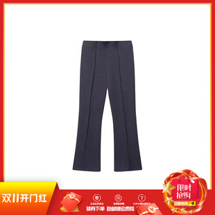 361度女裤微喇裤运动休闲裤2025春季新品修身显瘦瑜珈裤针织长裤