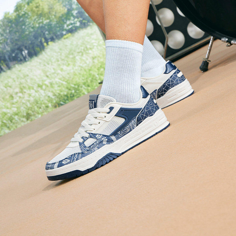 361男鞋秋冬透气运动鞋2025新款网面鞋子休闲鞋小白鞋百搭板鞋男