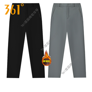 冬款 拉链新品 保暖宽松速干裤 男式 子 361度男裤 敞口长裤 加绒运动裤
