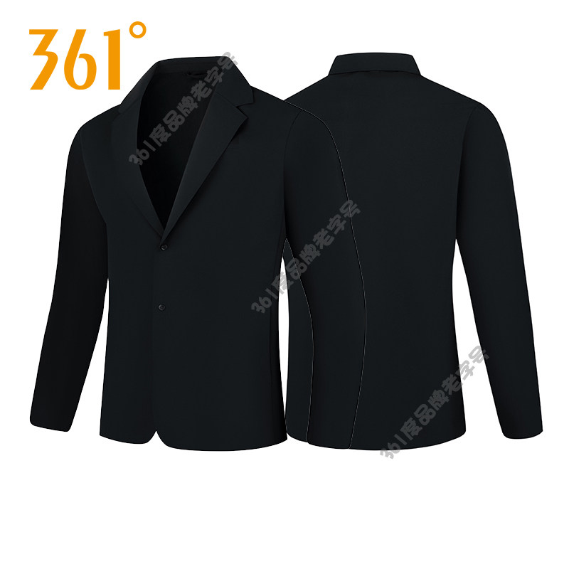361度男装运动休闲服2025秋季新款男式修身休闲西服商务外套潮男